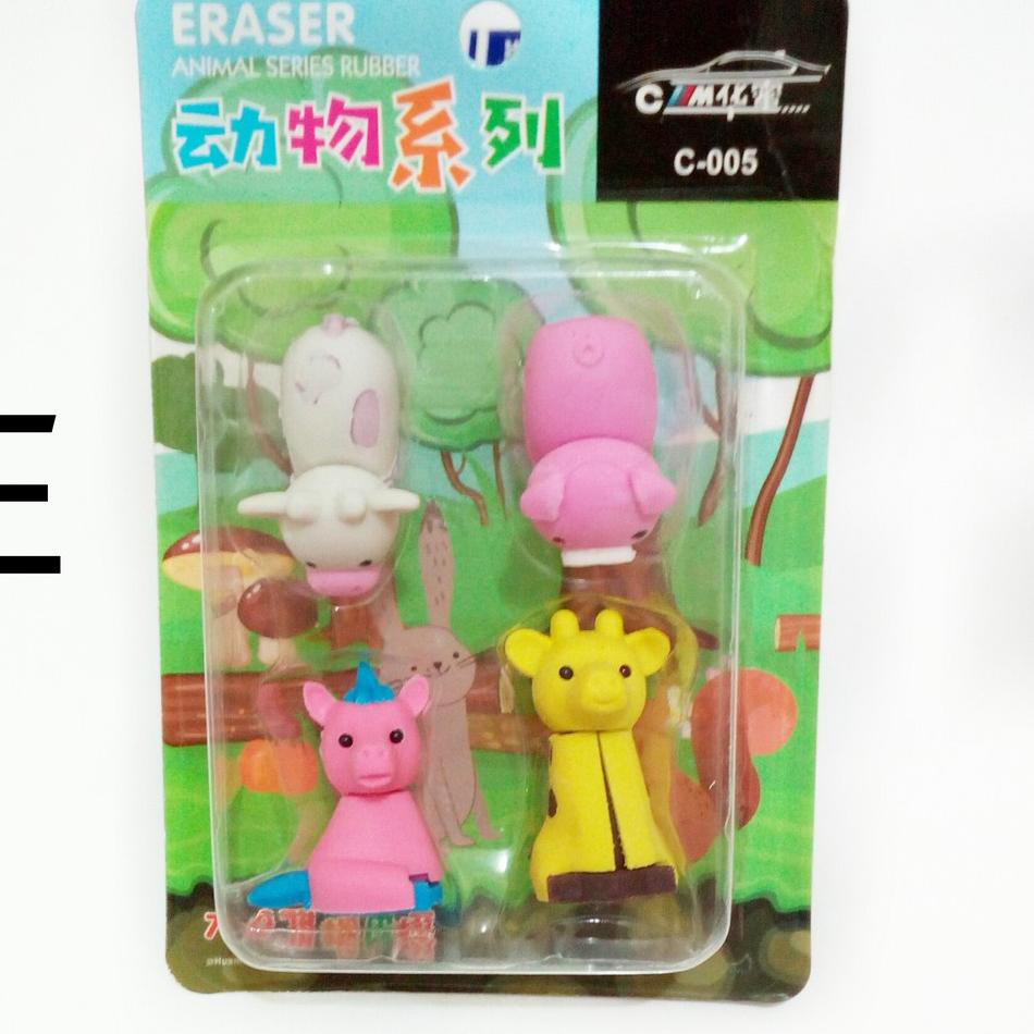 

►starseller◄ ow-694 penghapus set karakter / penghapus pensil / penghapus lucu^^