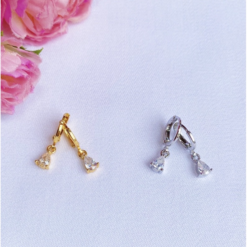 Anting Anak / Remaja Kristal Tetes Air