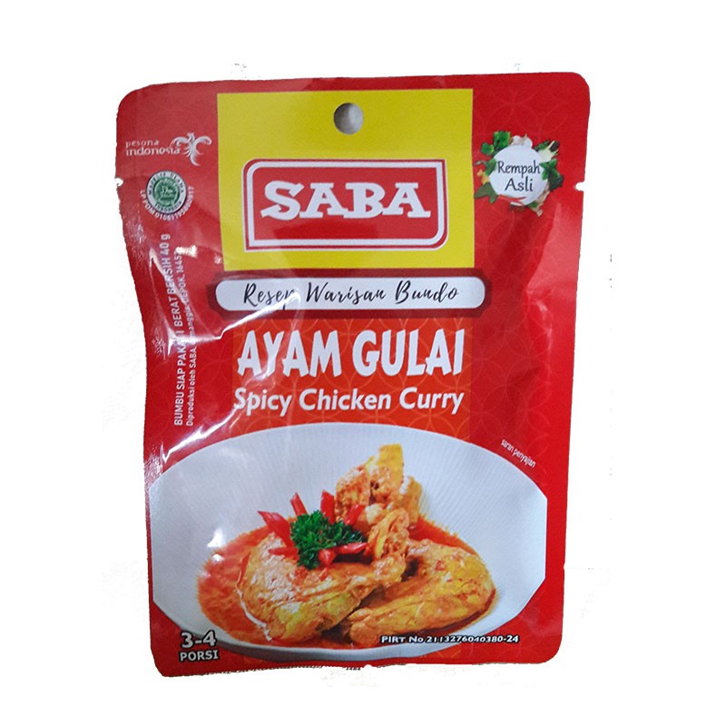 

SABA - Bumbu Ayam Gulai Instan - 40gr