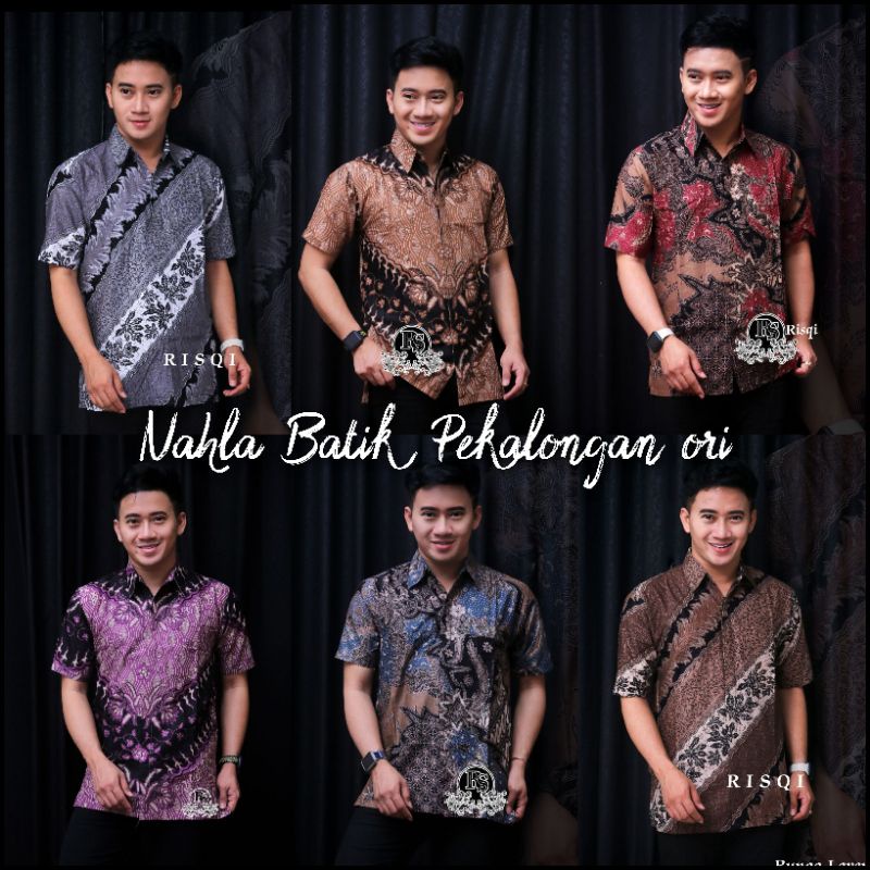 BAJU BATIK PRIA REGULER MODERN LENGAN PENDEK OB 514 SIZE M L XL XXL XXXL BATIK PRIA KANTOR