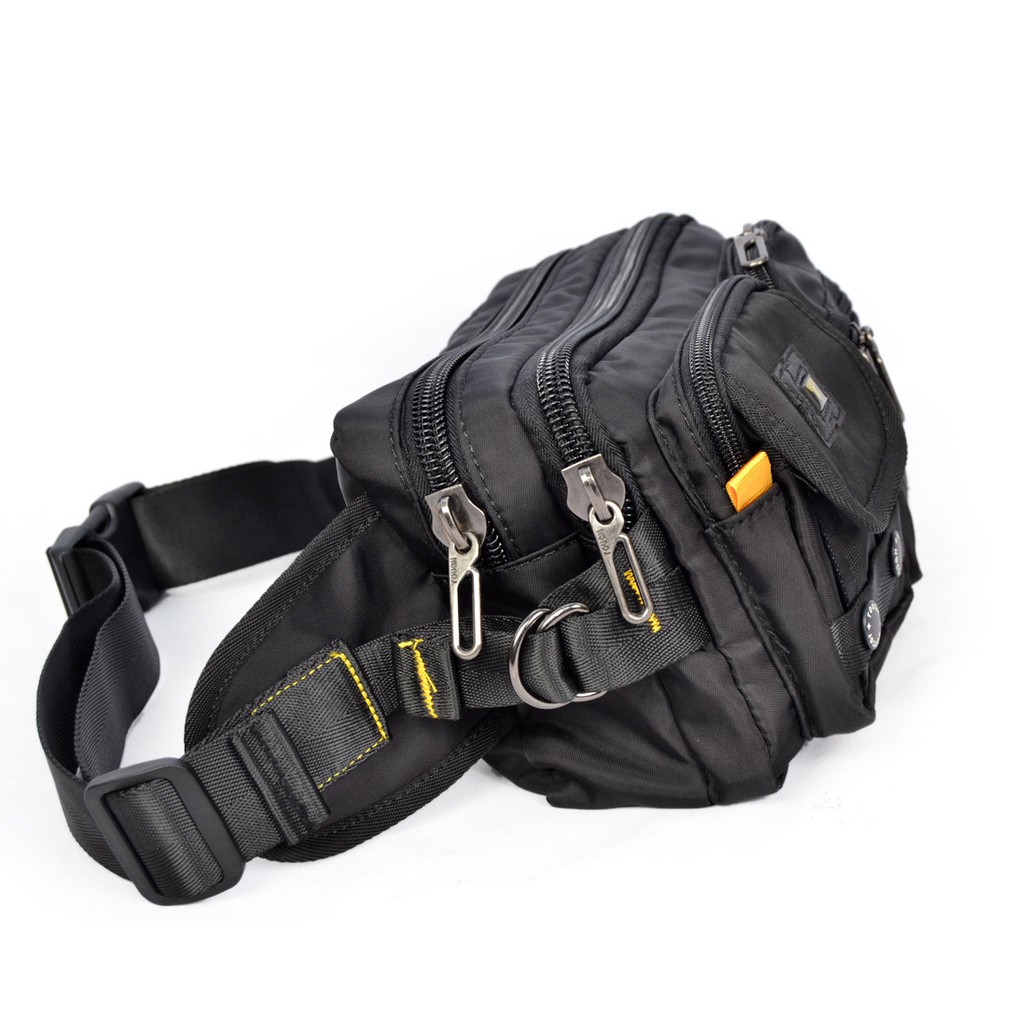 Tas Pria Terbaik / Terlaris / Tas Pinggang Pria/ Waistbag Unisex Polos 7161