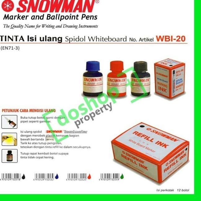 

xvd-253 ISI TINTA SPIDOL WHITE BOARD / SPIDOL PAPAN TULIS / TINTA REFILL - Hitam