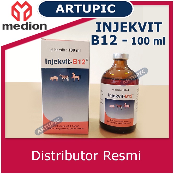 Injekvit B12 100 ml Vitamin Injeksi Kambing Sapi Anjing Babi