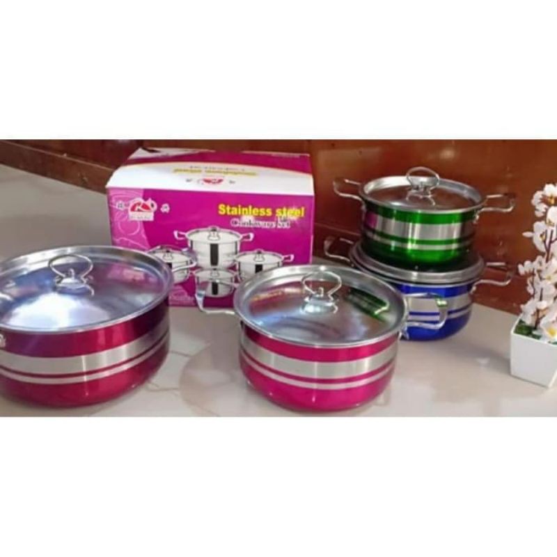 panci set warna warna / rainbow cookware set riuxing