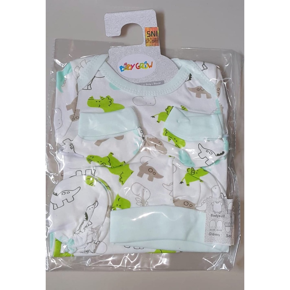 BABY GROW 4IN1 SET HANGER MIX / SETELAN BAYI