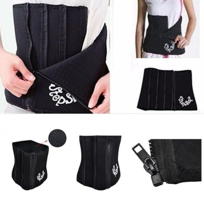 SHAPEWEAR KORSET SLIMMING BELT Korset Pelangsing Perut Buncit Pembakar Lemak Pria Wanita Stagen Ibu Melahirkan Dengan Pengait Resleting Bahan Neoprene