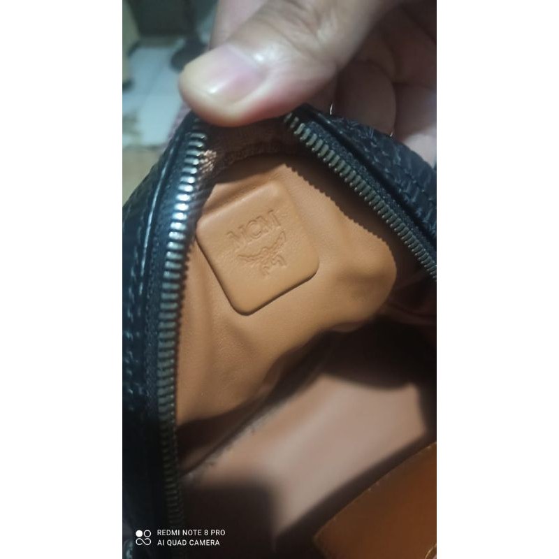 Tas MCM mini backpack kulit leather original bag