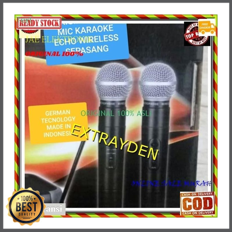 Mishad Shop -  KR15 original Naiwa aiwa ECHO vokal mic wireless microphone wireless GU-5117-2130