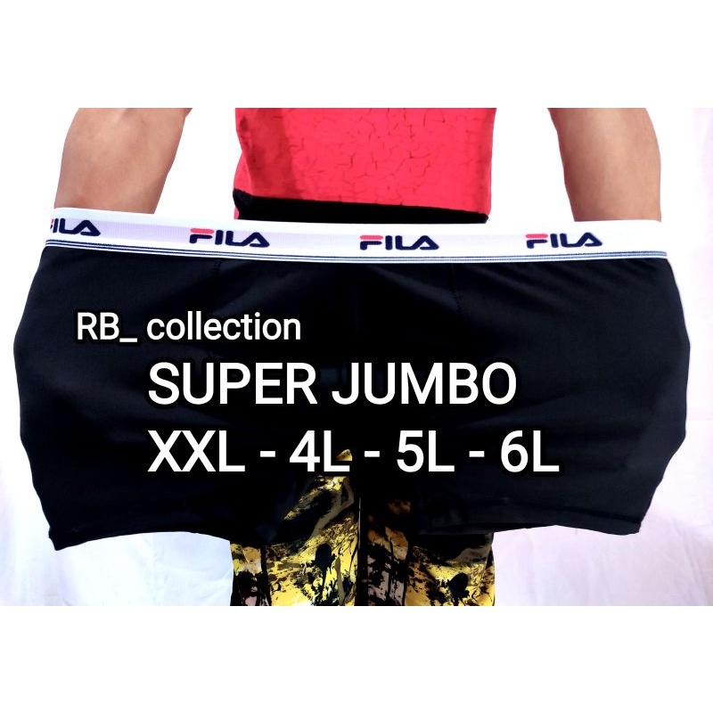 BOXER DALAMAN dewasa pria BESAR jumbo ukuran XXL 4L 5L  muat BB 120 kg