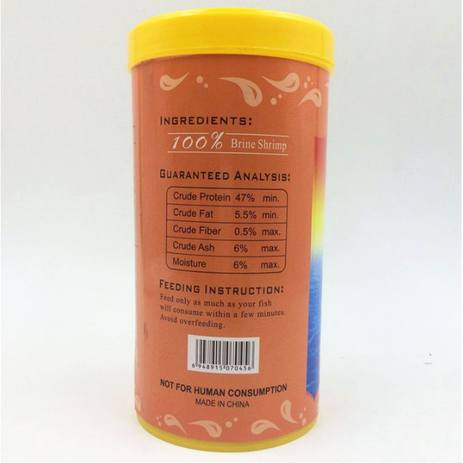 1000ml Brine Shrimp Freeze Dried Artemia Kering Pakan Ikan