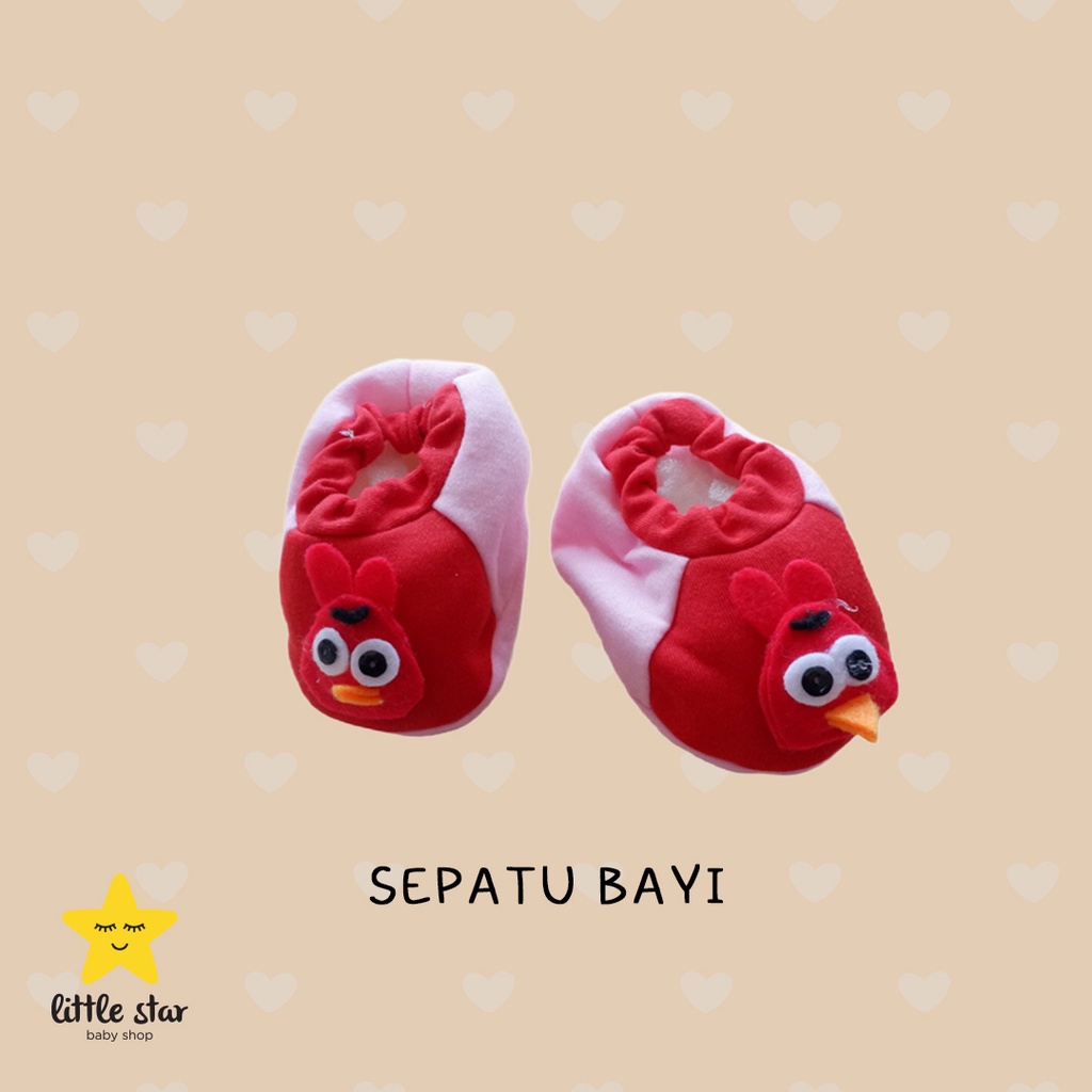 Sepatu Kain | Sepatu Bayi Newborn Cewek Cowok Boneka Motif