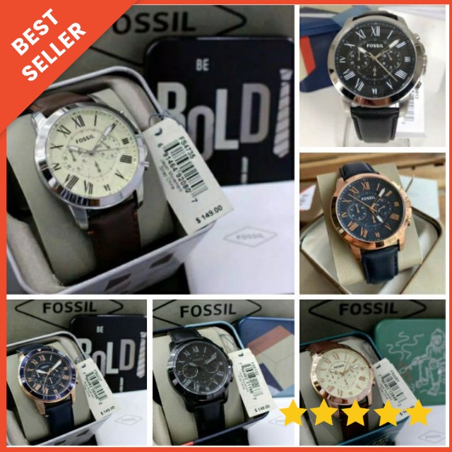 Fossil FS4991 / FS5132 / FS5237 / FS4835 / FS4812 / FS4735 Jam Tangan Pria