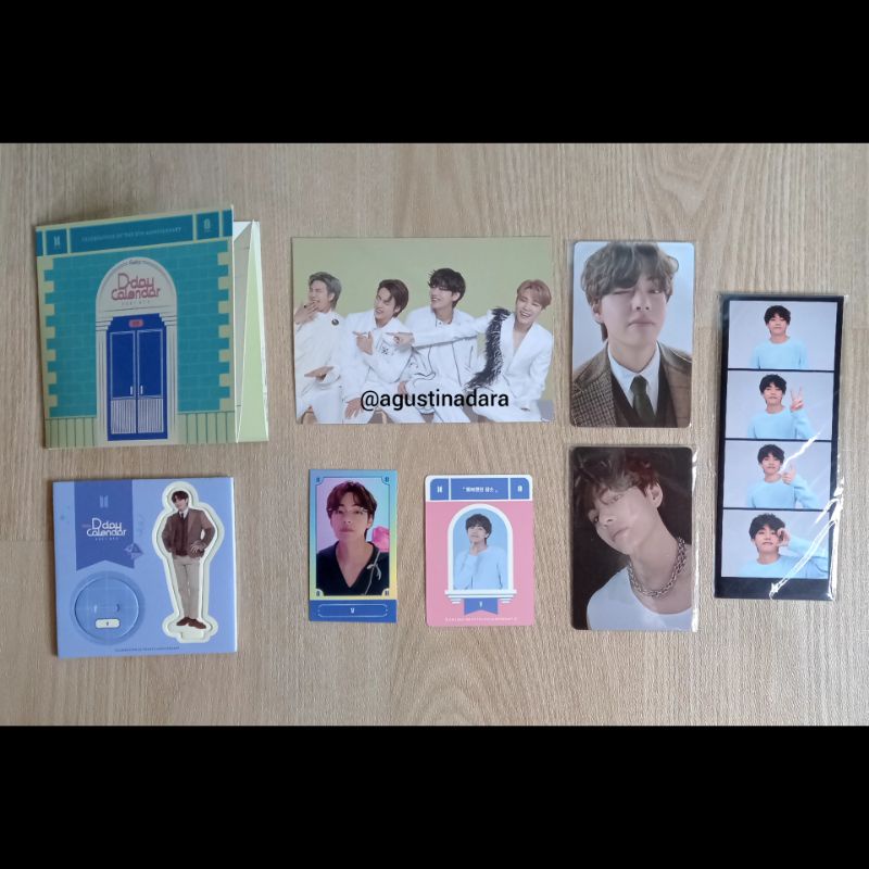 Photocard Postcard BTS FESTA 2021 V Taehyung JK Jungkook Set