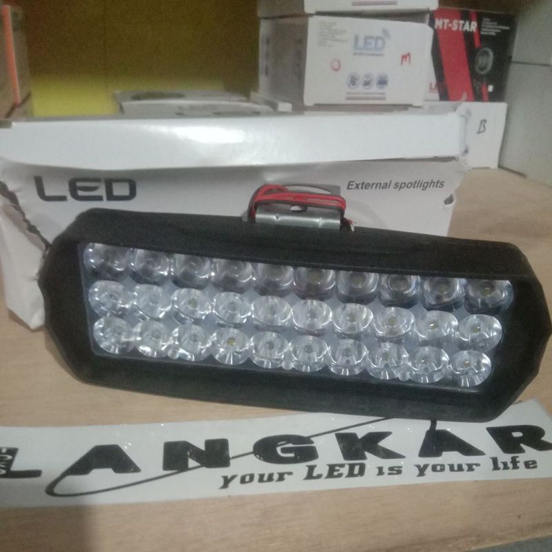 Led Tembak Bar Kendraan Motor 12V 6Led 8Led 12Led 15led 16Led 21Led 30Led-30 Led