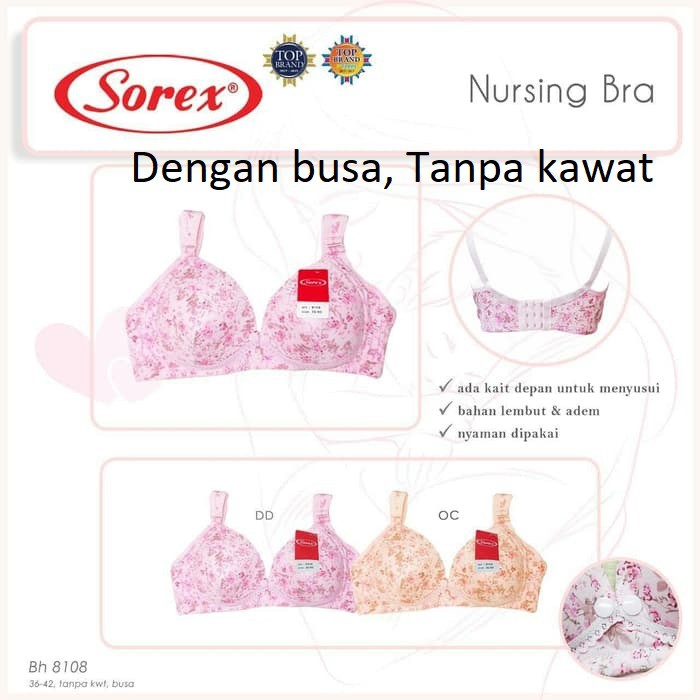 BRA SOREX 8108 - SOREX NURSING BRA - BRA MENYUSUI SOREX CBKS