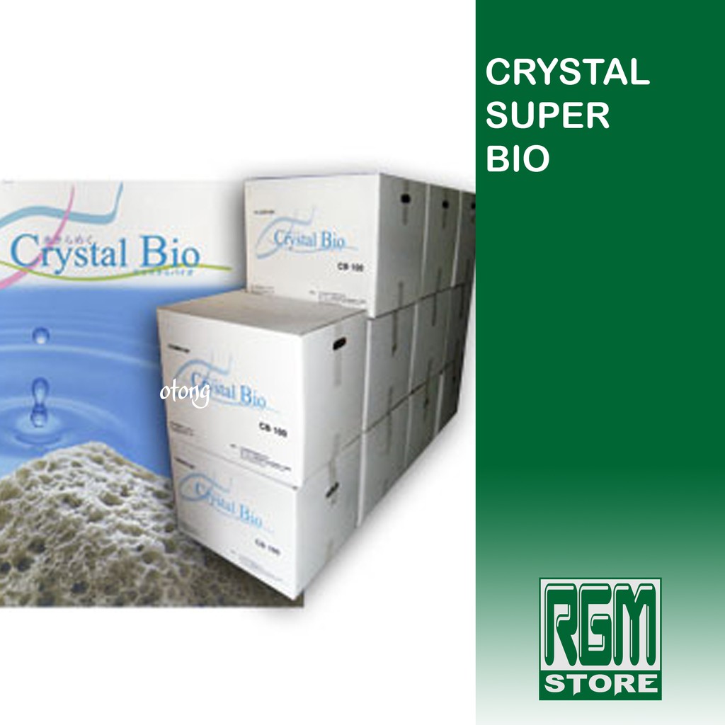 CRYSTAL SUPER BIO media filter cristal kristal aquarium kolam ikan