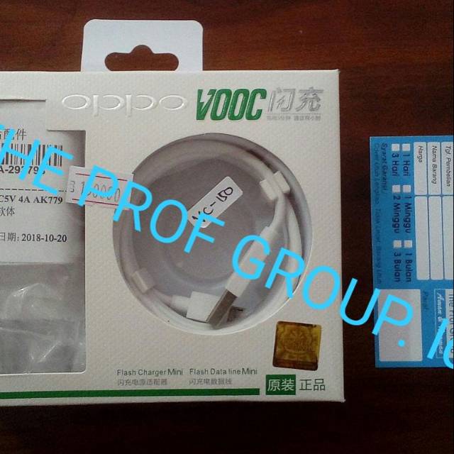 Charger Oppo VOOC Original
