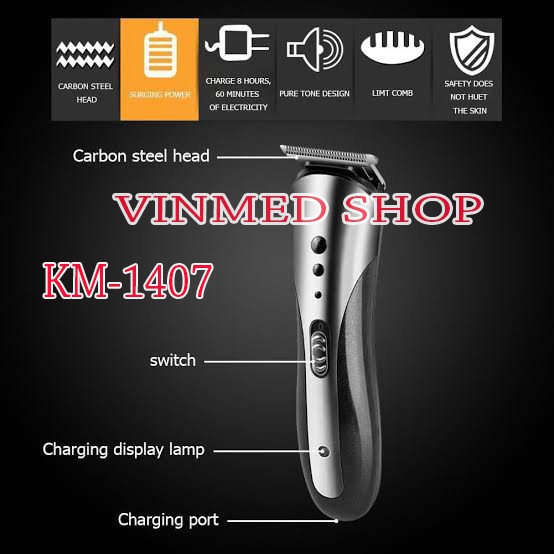 Alat Cukur Kemei KM-1407 Clipper 3 in1 Alat cukur rambut charger