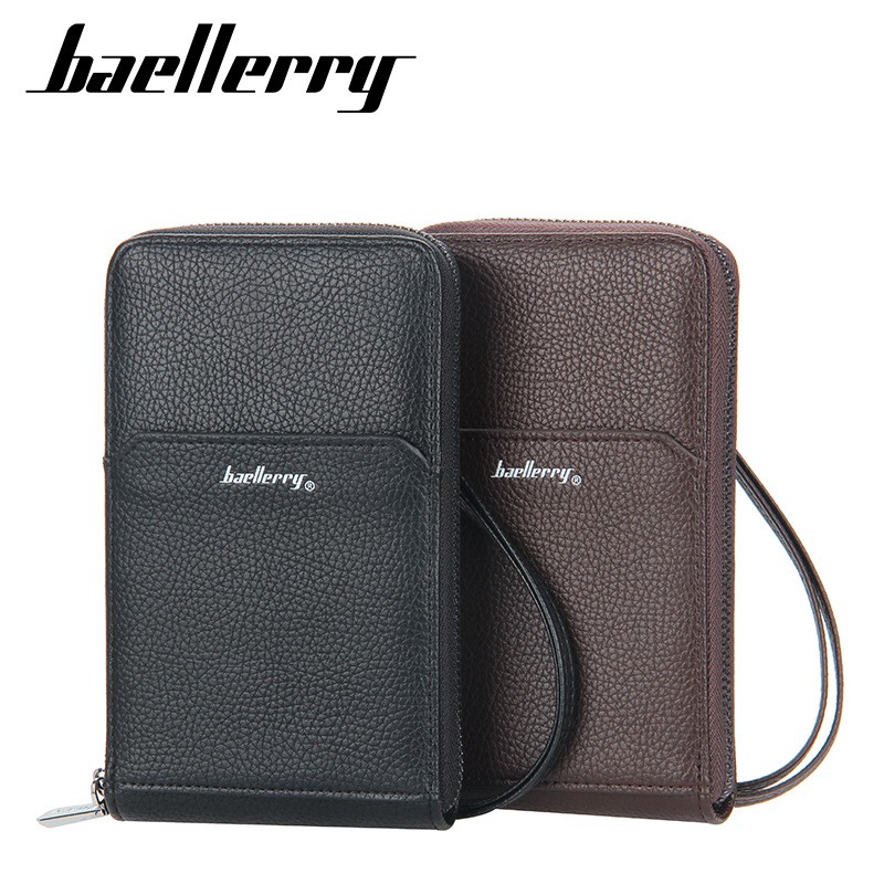 BAELLERRY D9003 Dompet Pria Wanita Panjang Bahan Kulit PU Leather Premium WATCHKITE WKOS