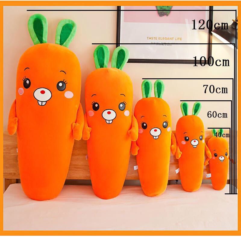 70cm Mainan Soft Stuffed Animals Carrot Sleeping Pillow Doll Plush Toy Cushion Kids Toy Gift Boneka