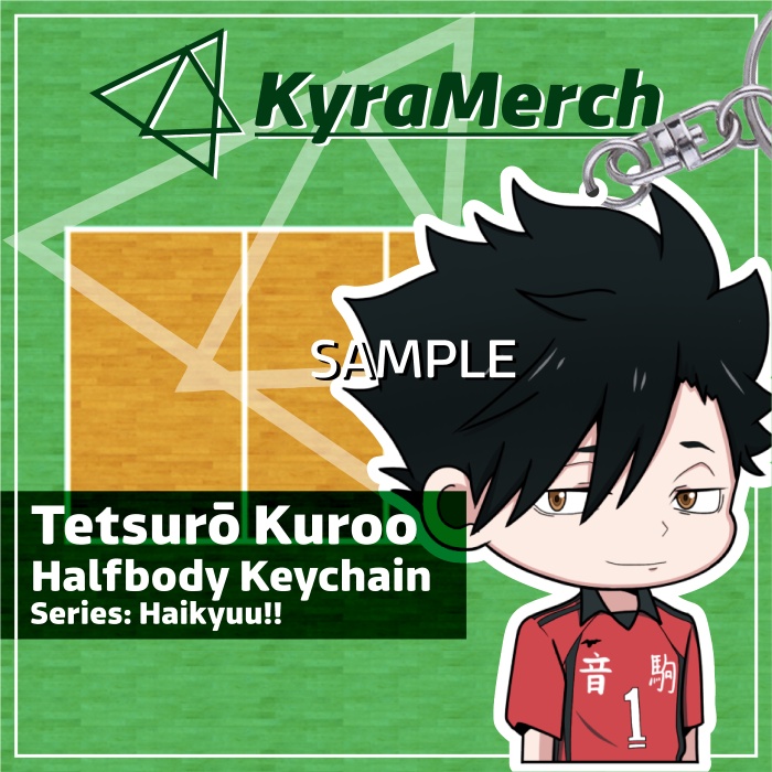 Keychain Halfbody Haikyuu Tetsuro Kuroo
 | KyraMerch Anime Fanmerch Dealer