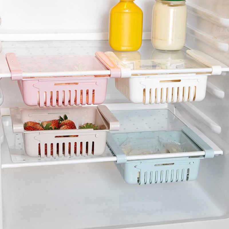 Trend-Rak Kulkas Multifungis Storage Box Kulkas Organizer tempat serbaguna