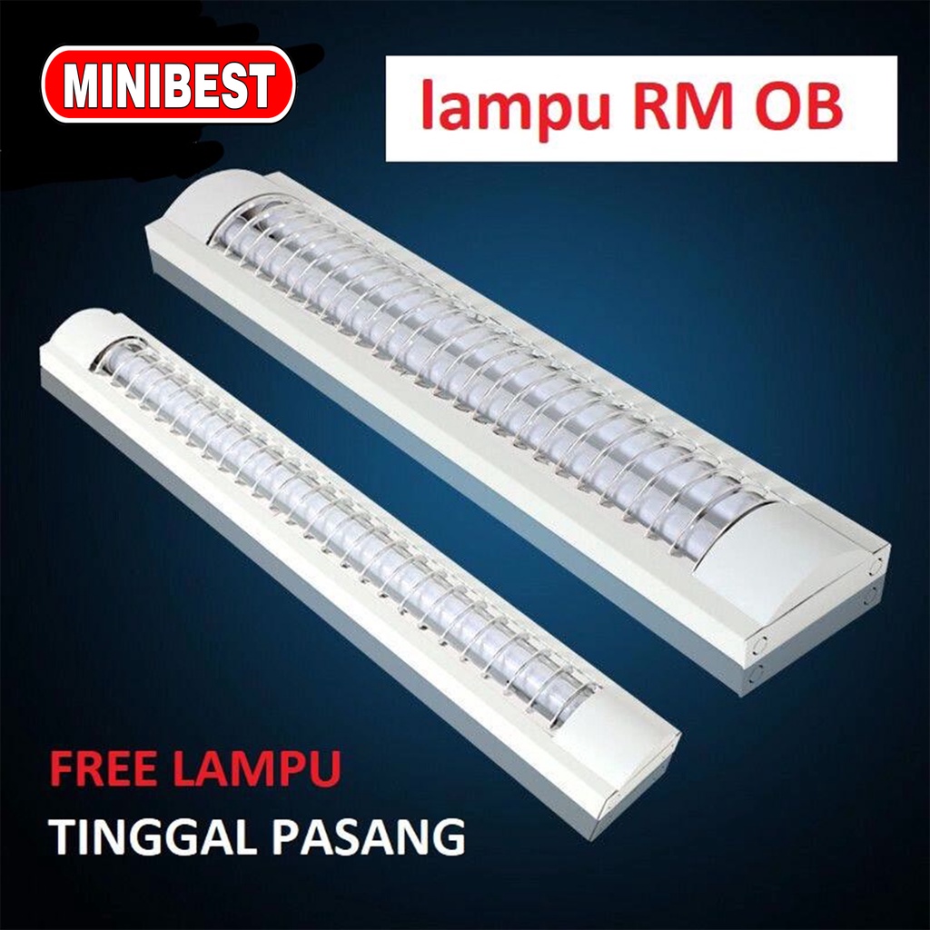 MB KAP Lampu RM TL  Komplite 1 Set Lampu Led / Lampu Neon outbow 2x20 1x40 lampu kantor