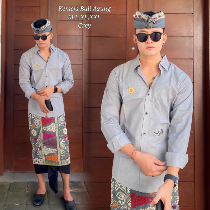 Kemeja Bali Agung/Kemeja Pria/Pakaian Adat Bali