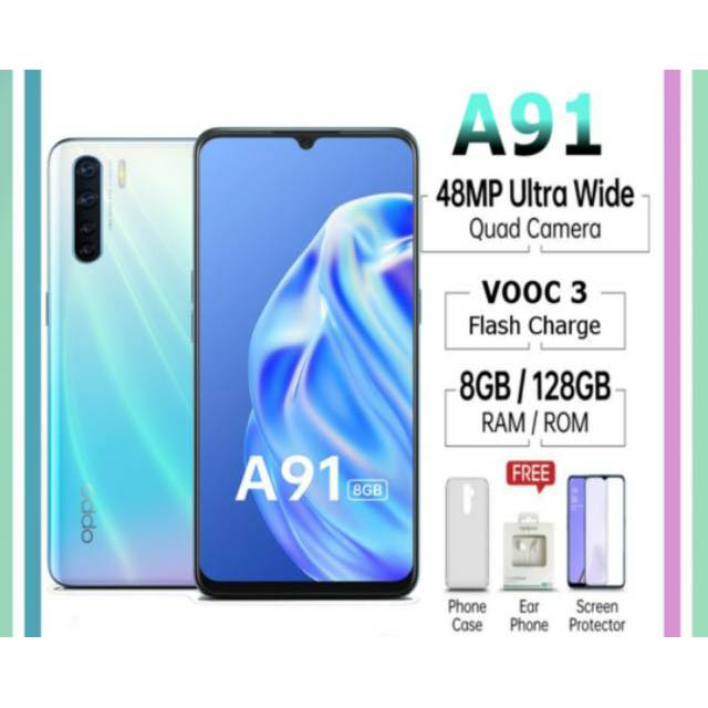 Oppo A91 Mona Ram 8Gb - 128GB 8 GB 128 GB Resmi Original A 91