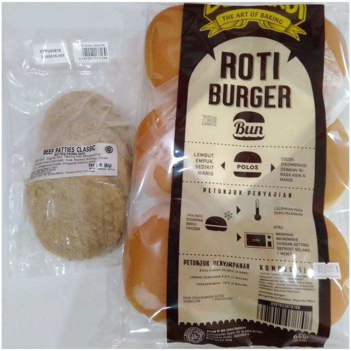 

Paket Burger Bernardi Isi 6 dan Beef Patties isi 6