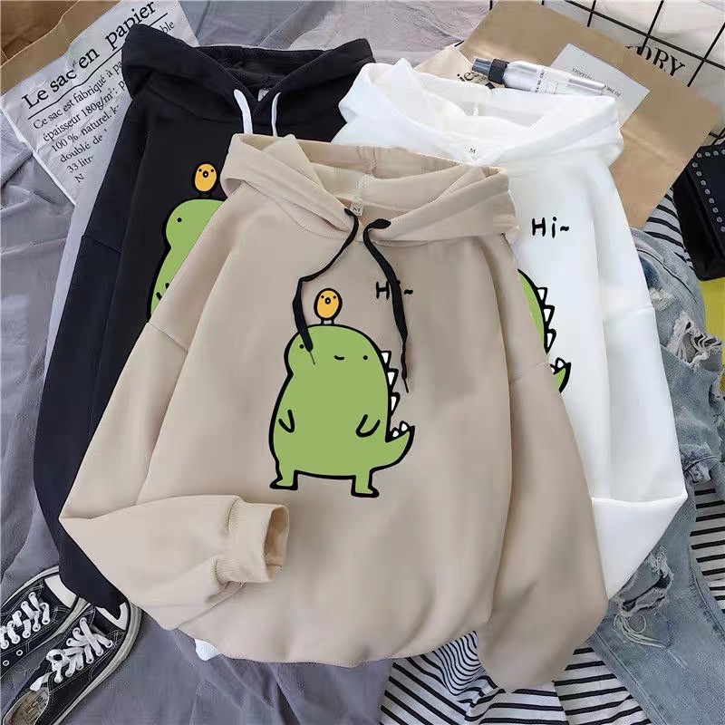 HI DINO HOODIE/ sweater/hoodie wanita/hoodie terlaris /atasan wanita / atasan terlaris / hoodie