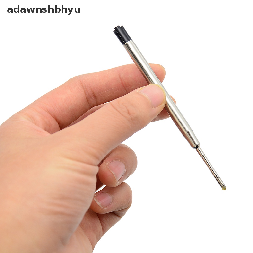 Adawnshbhyu 10pcs Tinta Biru parker style standard 1.0mm ballpoint pen refills nib medium