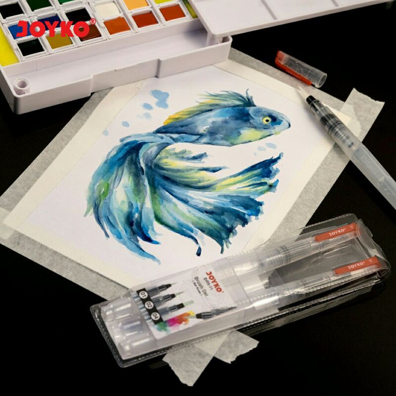 

Water Brush Set BRS-11 Joyko Kuas Lukis Cat Air Acrylic