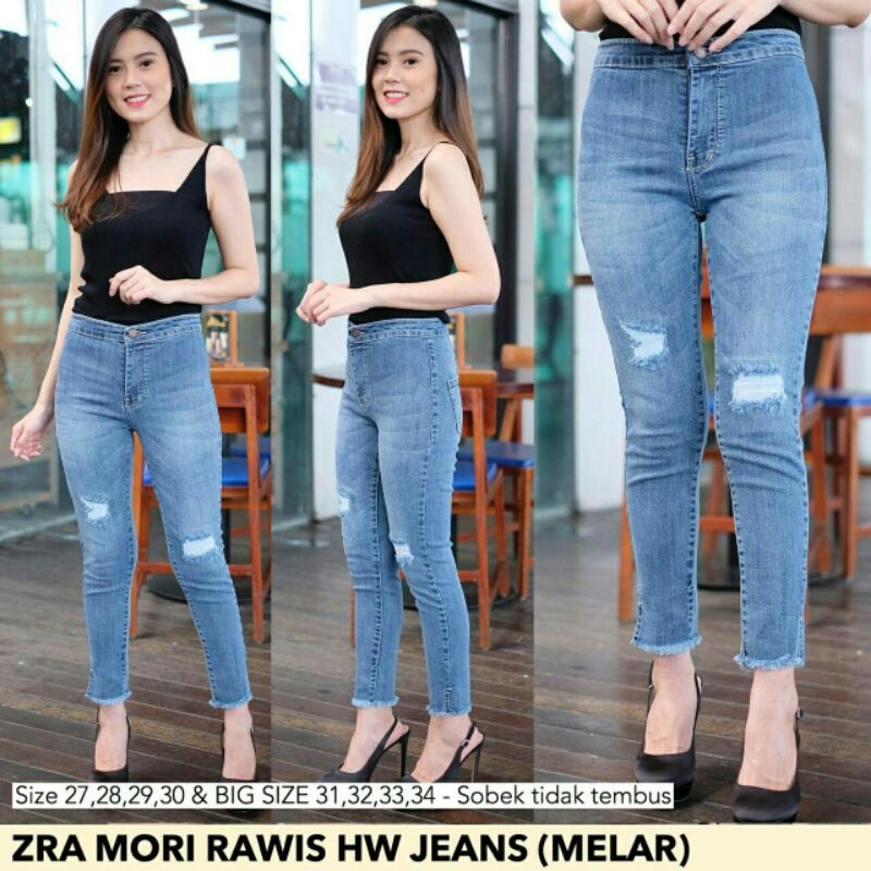 Bawahan Celana Jeans ZRA Mori Rawis HW 137 Big