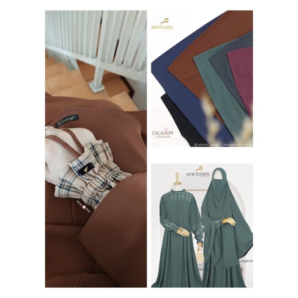 CALADIUM GAMIS SET/ GAMIS SYAR'I/ AFIFATHIN BY WINA