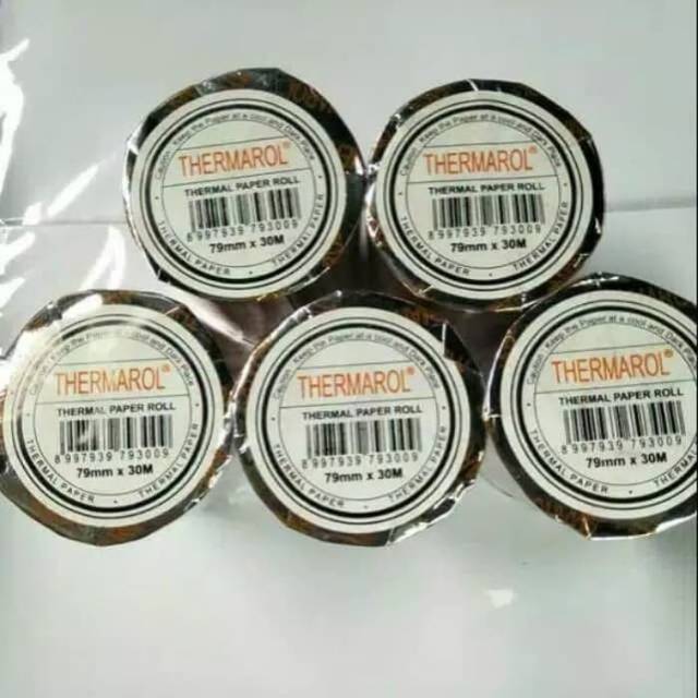 

Thermal Paper Roll 80x30M THERMAROLL/Kertas Struk Thermal 80x30M