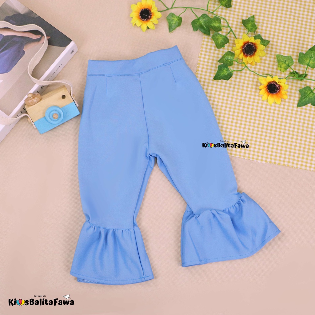 Trumpet Polos 6-7 Tahun / Celana Cutbray Adem Anak Perempuan Legging Cewek Modis Girl Lucu Panjang