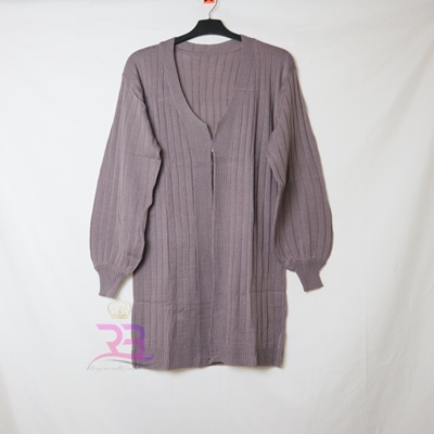 Bubble Long Cardy | Cardigan Rajut Wanita | long outer cardy-BURGUNDY