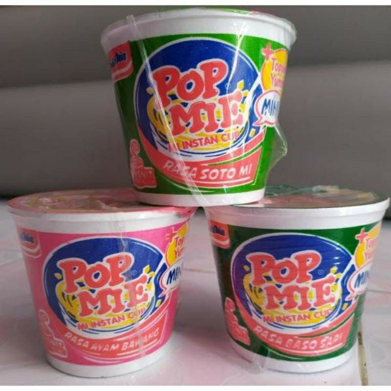 

Pop mie Mini 3 varian Rasa