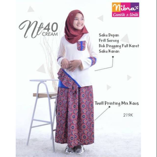 DISKON 15% BAJU ANAK REMAJA NIBRAS NT 40