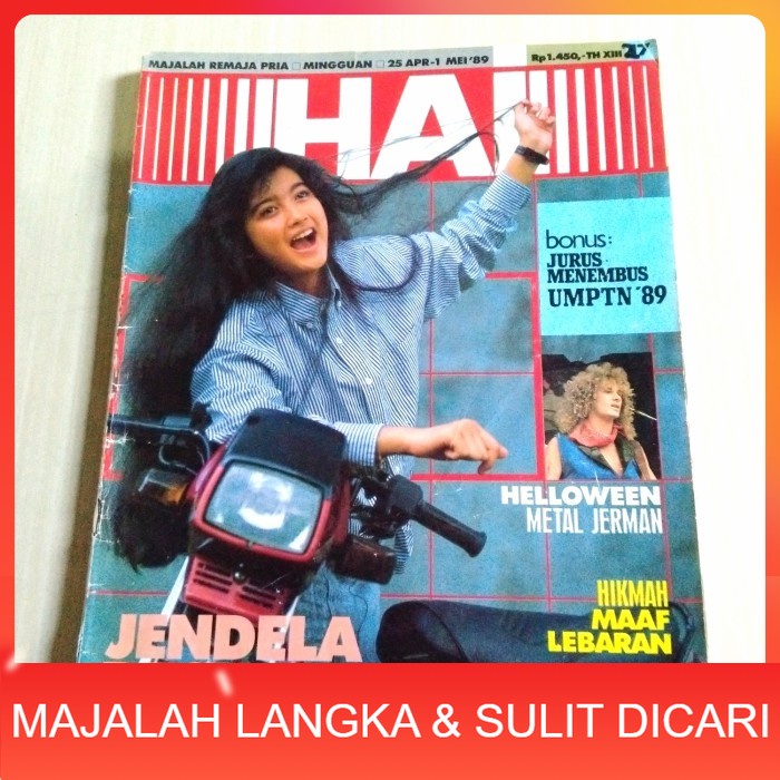 Majalah HAI No.17 Apr 1989 DESY RATNASARI (RARE ITEM) Langka