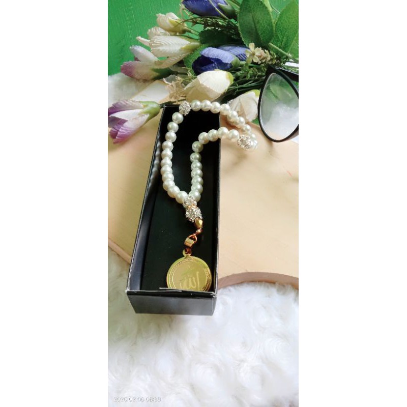 Tasbih 33butir.tasbih premium.tasbih mutiara.tasbih cantik