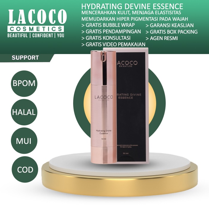 Flashsale Lacoco Hydrating Divine Essence Pencerah Wajah Pelembab ajah