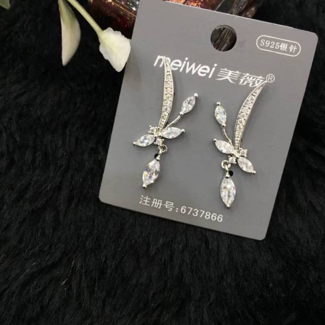 Anting lapis silver tidak karatan