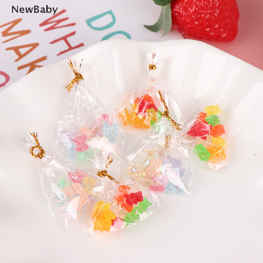 Newbaby 12Pcs / Set Mainan Miniatur Permen / Dessert / Gula Untuk Aksesoris Rumah Boneka 1: 12