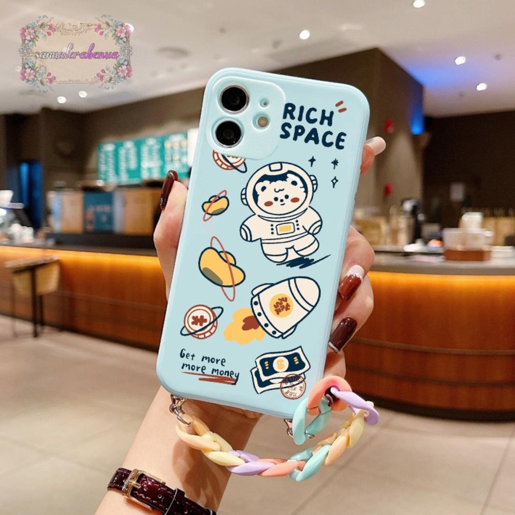 GL003 SOFTCASE SLING RANTAI OPPO A36 A76 A55  A52 A92 A53 A33 A54 A74 A95 A31 A8 A3S A1K SB3527