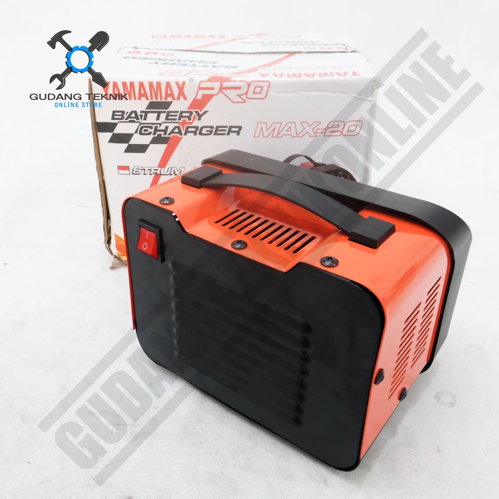 Battery Charger YAMAMAX MAX20 / Cas Aki Accu 20A - Strum Aki YAMAMAX MAX 20