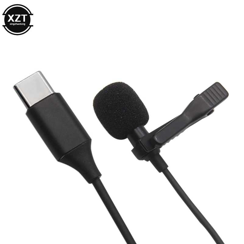 Microphone Clip-on USB Type C for Smartphone / Microphone Clip On Condenser Karaoke Hp / Mic Microphone Kabel Type C / Mikrofon Karaoke Youtuber Facebook Live Vlog Interview Stereo Noise Cancelling / Mikrofon Klip On Splitter Terbaik Murah Original