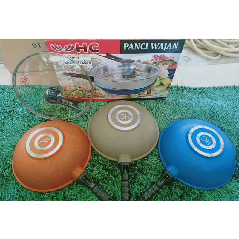 Hc panci wajan teflon bisa untuk steam juga