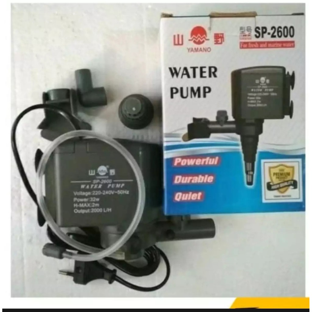 Mesin filter Aquarium 2600 kedalaman max 1,8 meter / Water pump / Power Head / Pompa air / mesin filter kolam